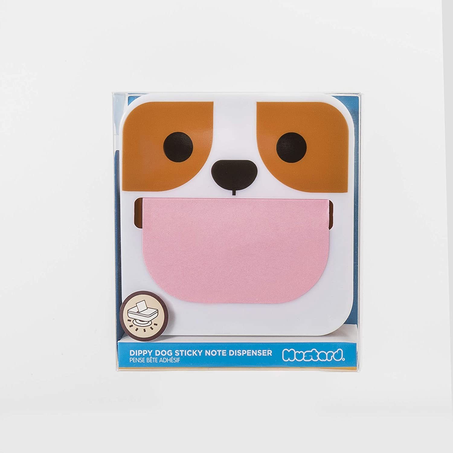 Buy Mustard Dippy Dog Sticky Note Dispenser at Mighty Ape NZ