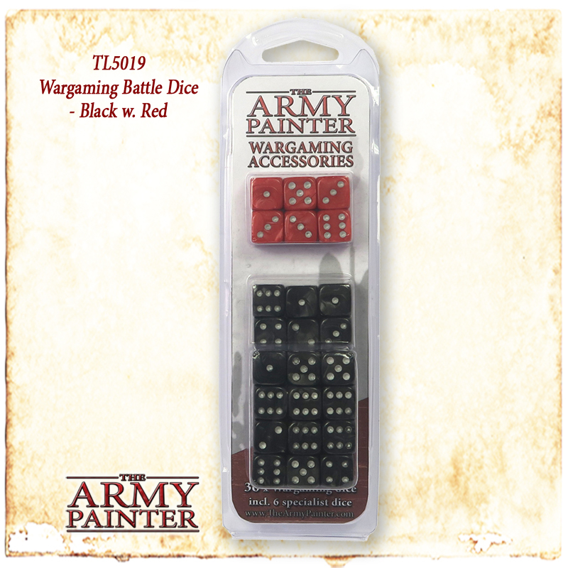 Army Painter Wargamer Dice: Black