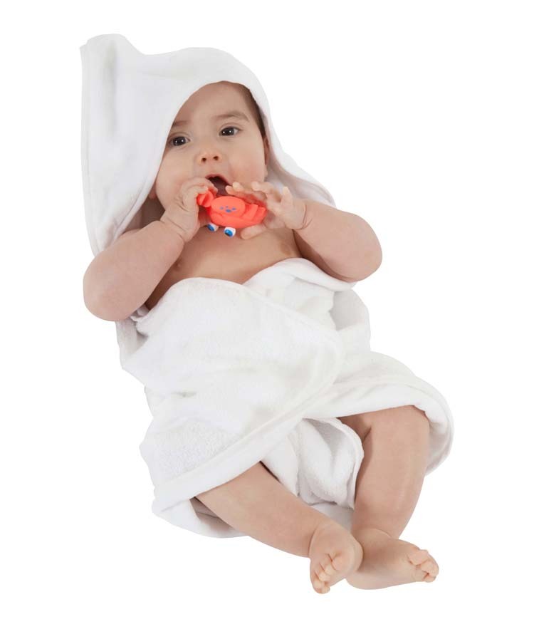 Mum 2 Mum Hooded Towel - White image
