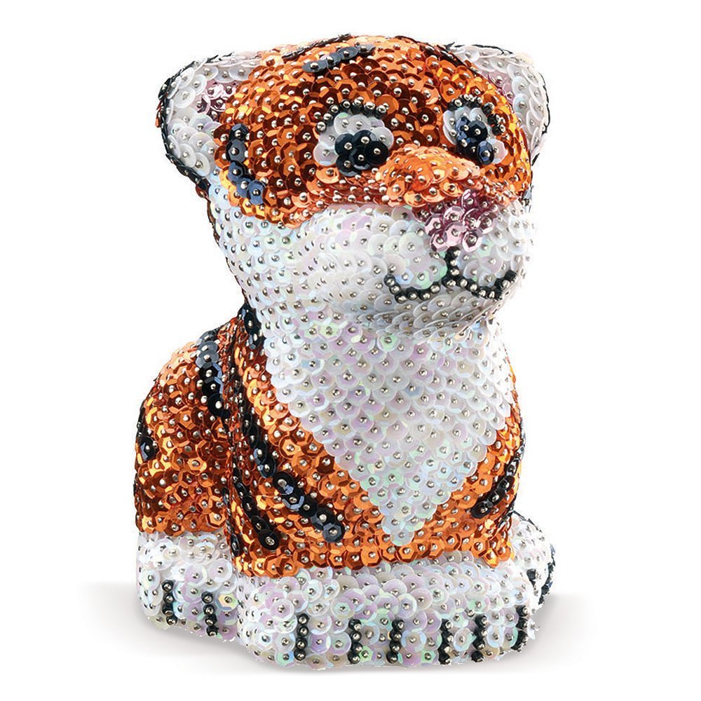 3D Sequin Art - Tiger