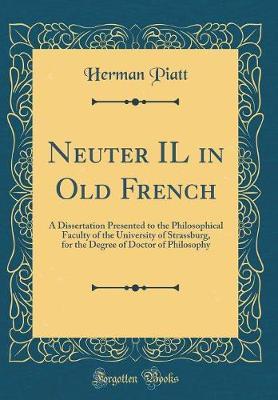 Neuter Il in Old French by Herman Piatt image