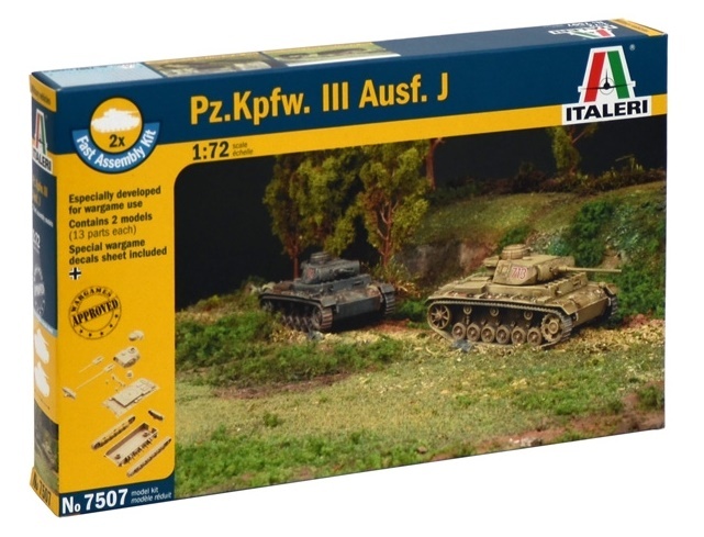 Italeri: 1/72 Pz. Kpfw. III - Fast Assembly Kit image