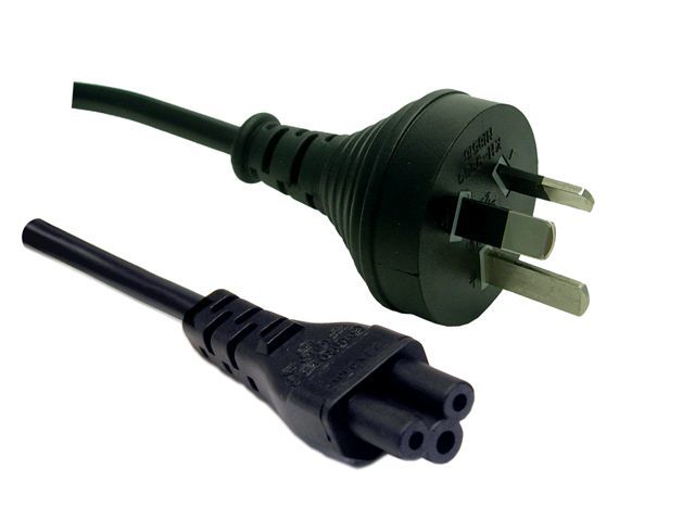 3 Pin Power Lead (M) to C5 Clover (M) Power Cable (1.8m)