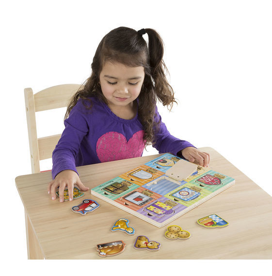 Melissa & Doug: Wooden Magnetic Hide & Seek Activity Board image