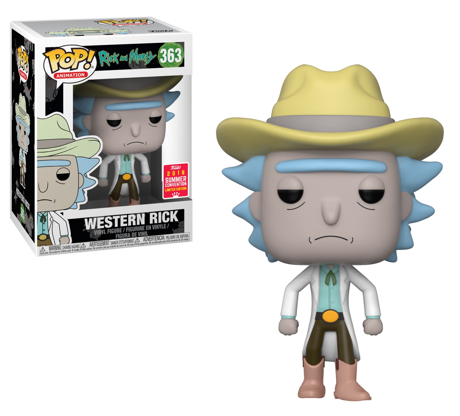 Rick & Morty - Western Rick Pop! Vinyl Figure