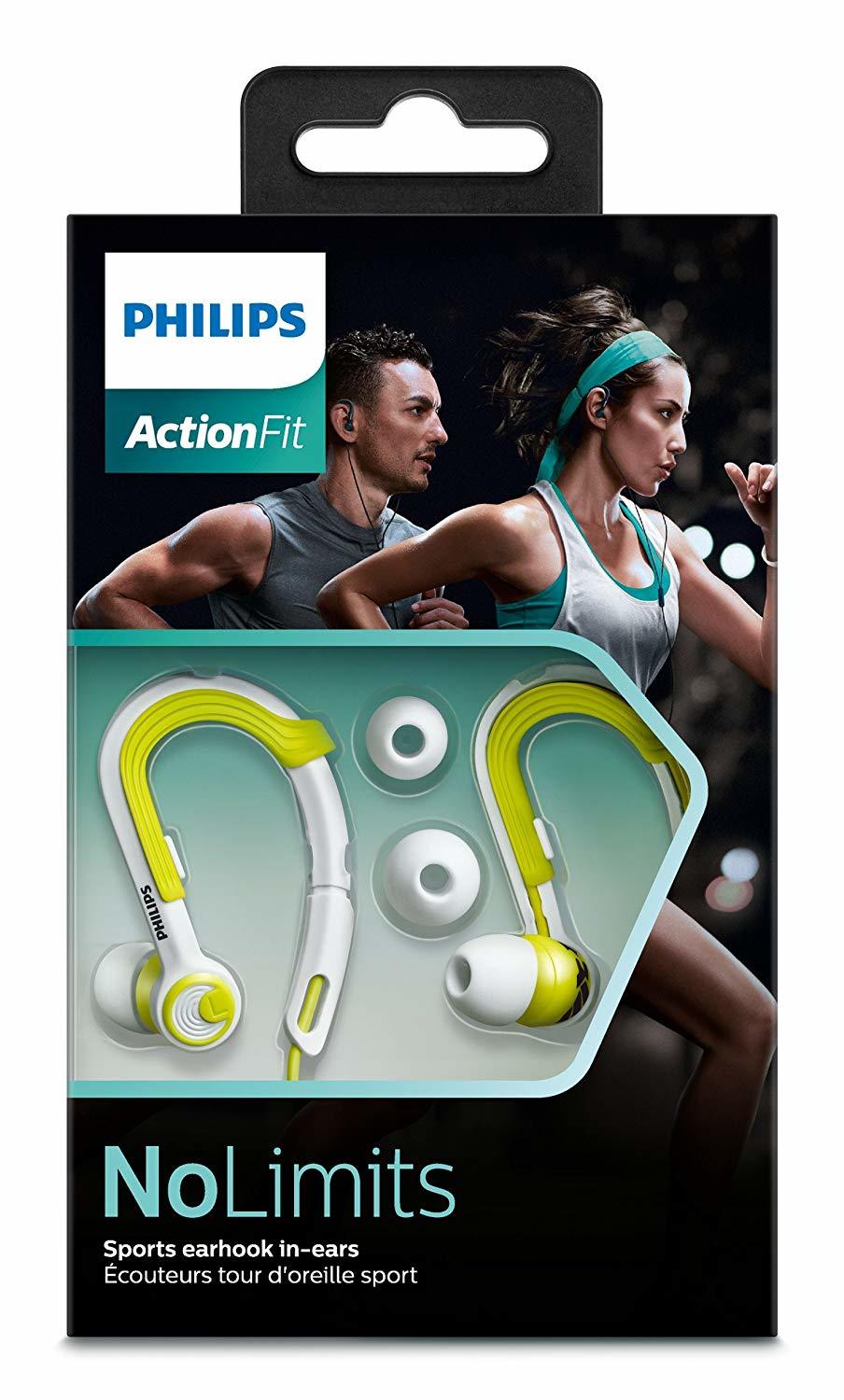 Philips Action Fit Sport Headphones (Lime/White)