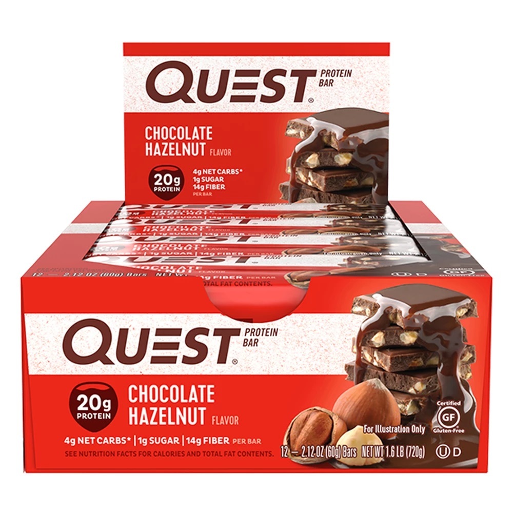 Buy Quest Nutrition Protein Bars Chocolate Hazelnut (12x60g) at