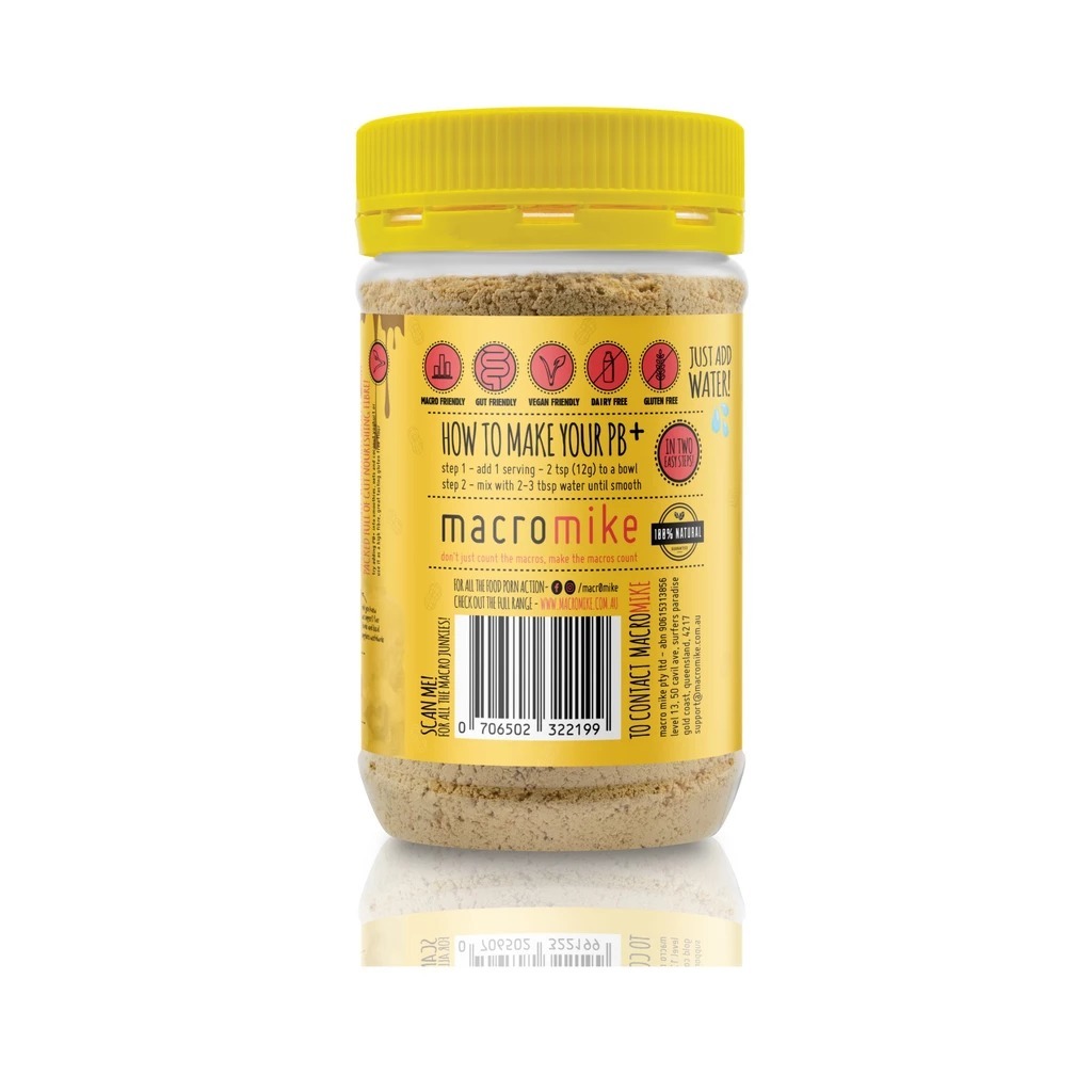 Macro Mike PB+ Powdered Peanut Butter - Cookie Dough (180g) image