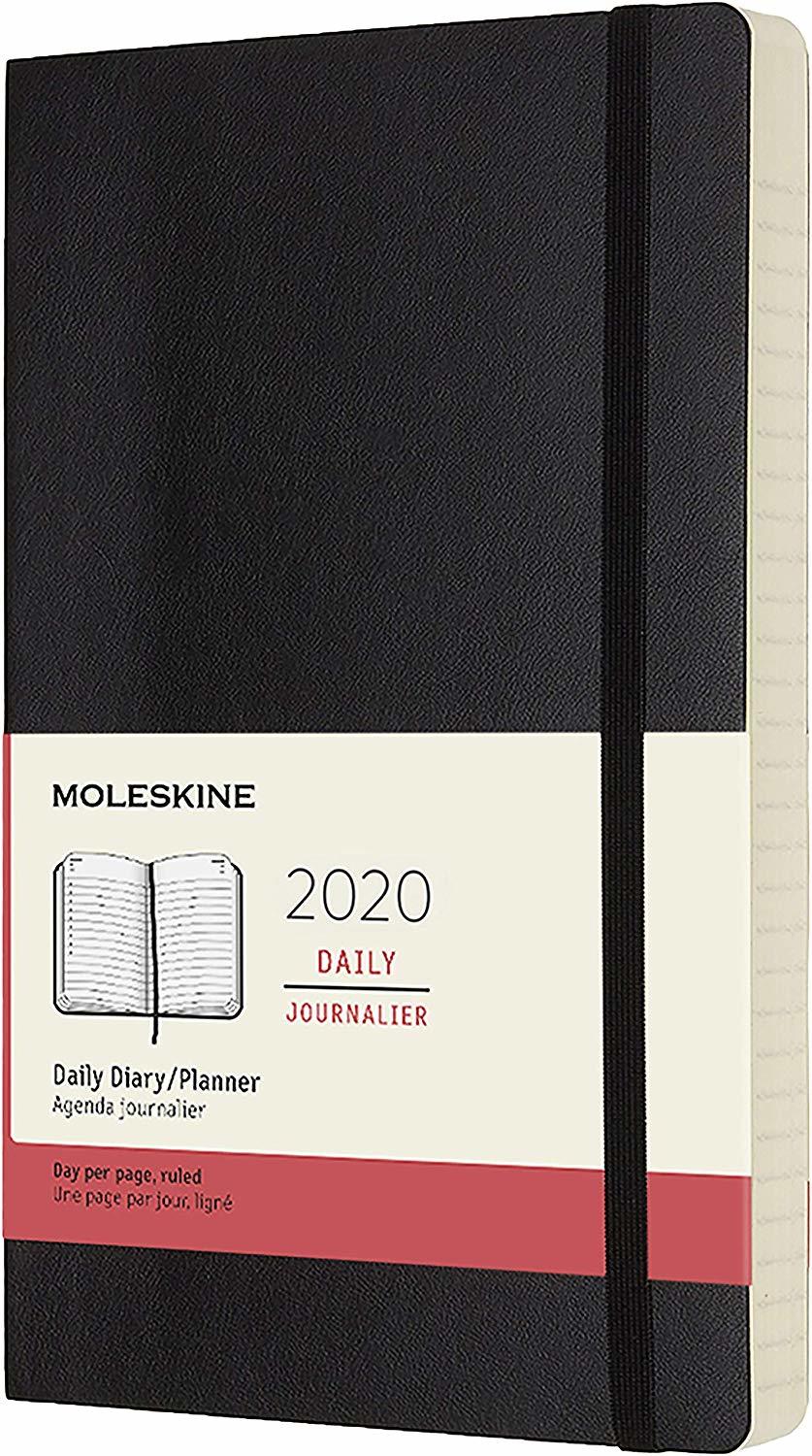 Moleskine: 2020 Diary Large Soft Cover 12 Month Daily - Black image