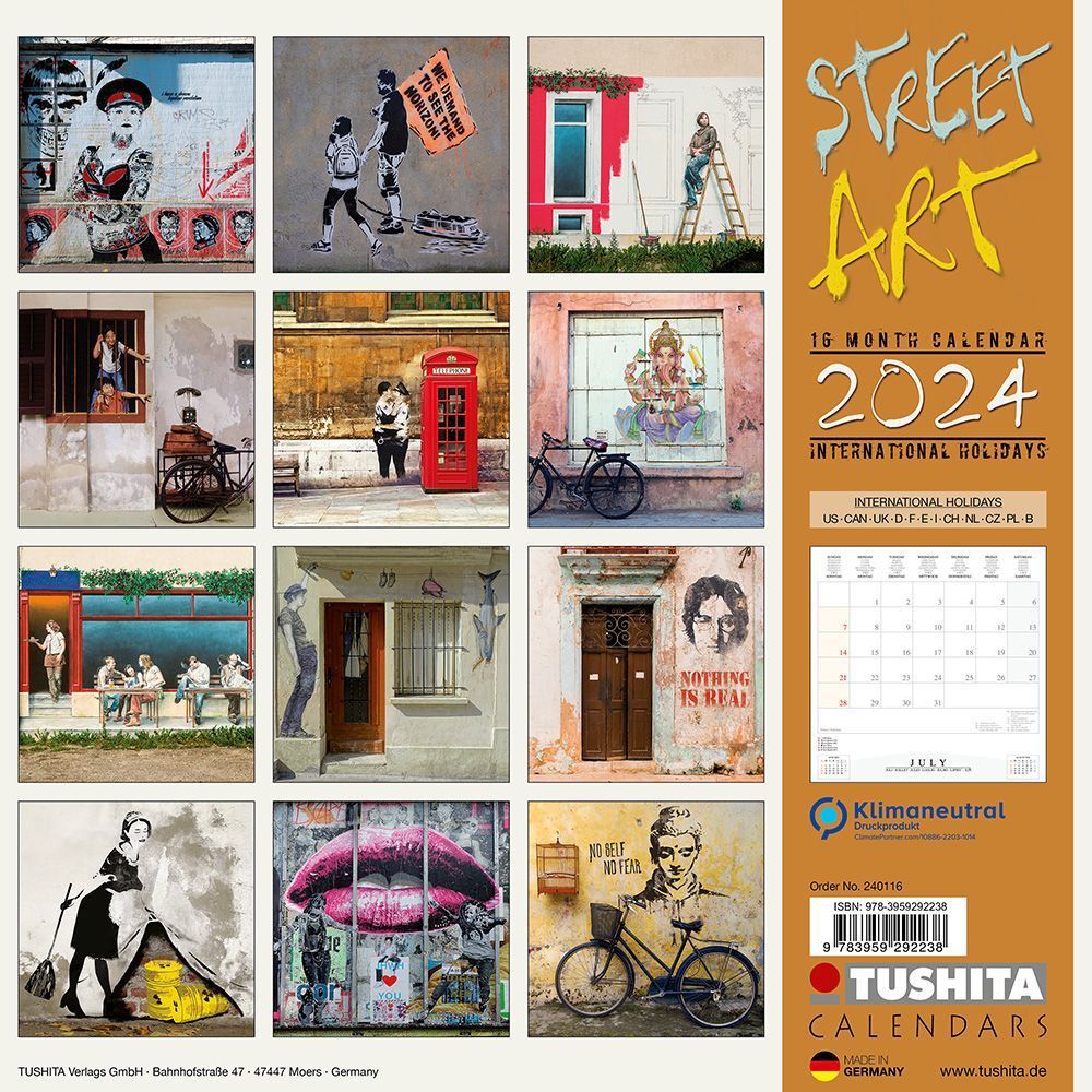 Buy World Street Art 2024 Wall Calendar at Mighty Ape NZ