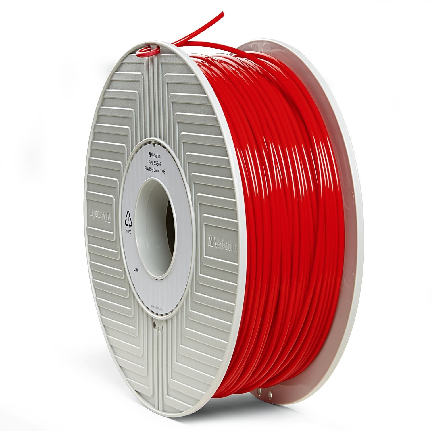 Verbatim 3D Printer PLA 3.00mm Filament - 1kg Reel (Red) image