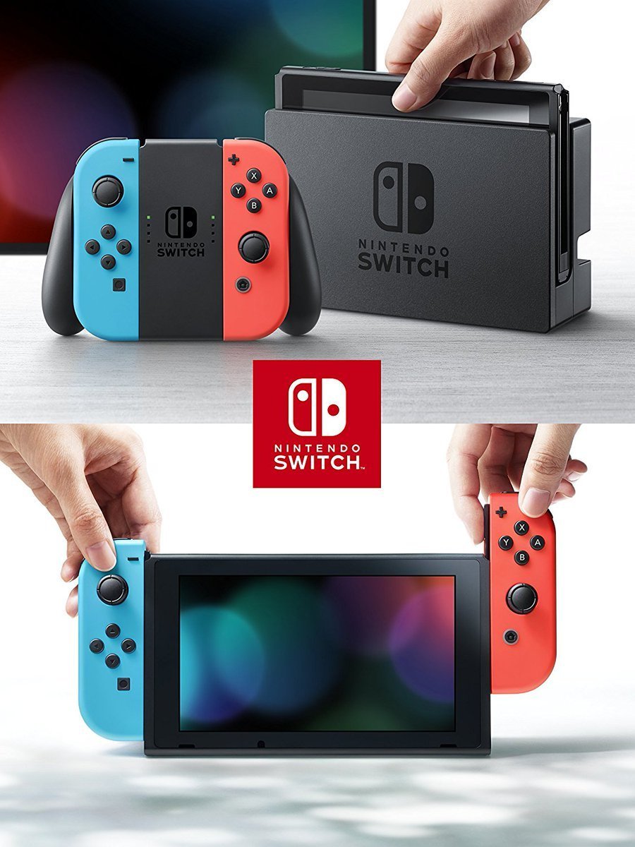 Nintendo Switch Neon Console with Mario Kart 8 Deluxe & 3 Month Switch Online for Switch image