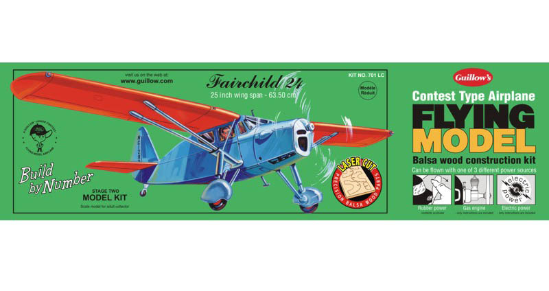 Fairchild 24 25" Wingspan Balsa Model Kit image