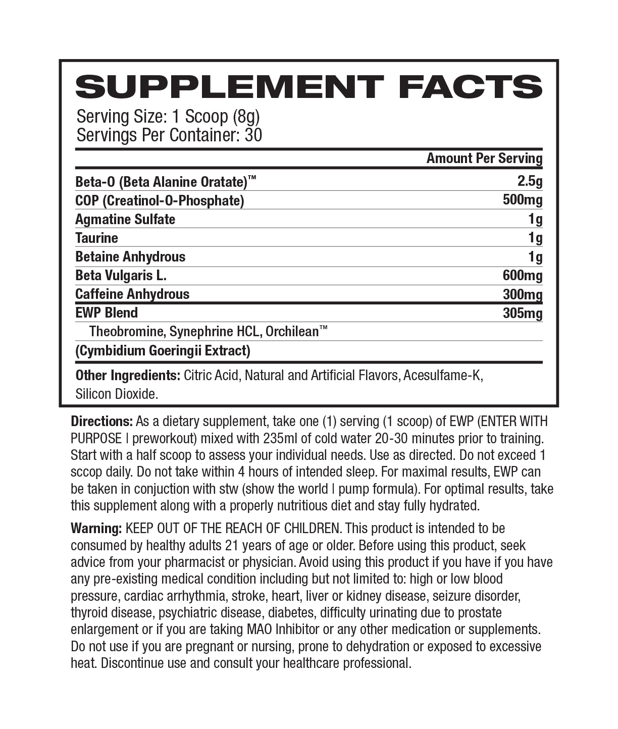 Run Everything Labs EWP Pre-Workout (Green Apple) image