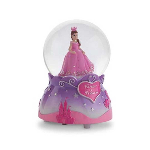 Pink Poppy: Forever a Princess Musical Snow Globe - Lilac image