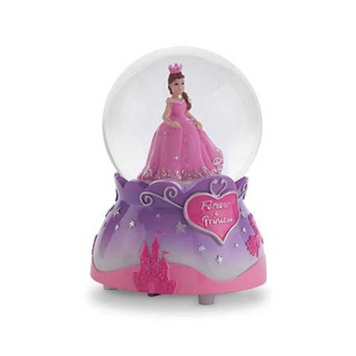 Pink Poppy: Forever a Princess Musical Snow Globe - Lilac