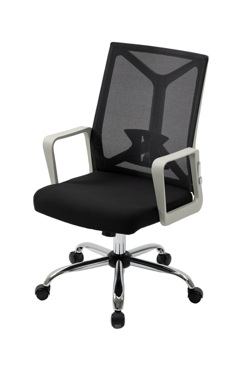 Buy Galway Office Chair (Light Grey ) Black at Mighty Ape NZ
