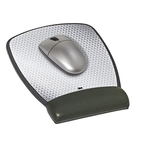 3M MW309LE Precise Mouse Pad with Gel Wrist Rest - Black image