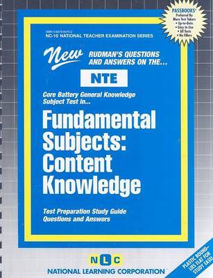 Fundamental Subjects: Content Knowledge image