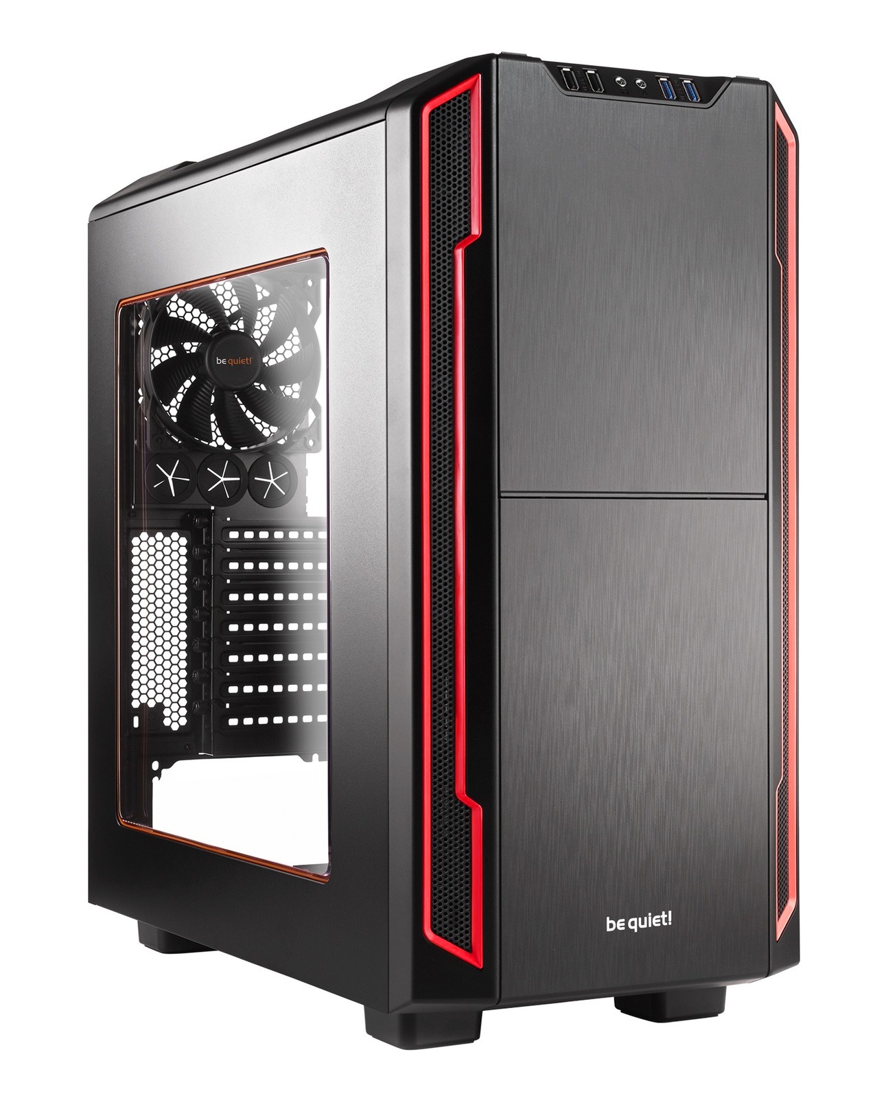 Be Quiet! Silent Base 600 Windowed Case Red