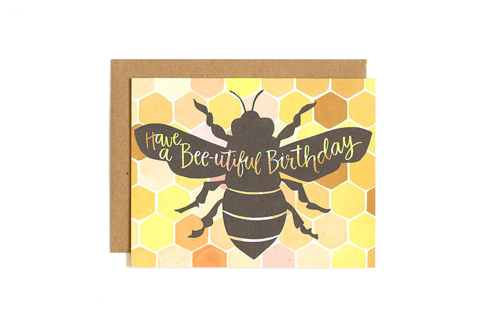 One Canoe Two: Bee-utiful Birthday - Greeting Card image