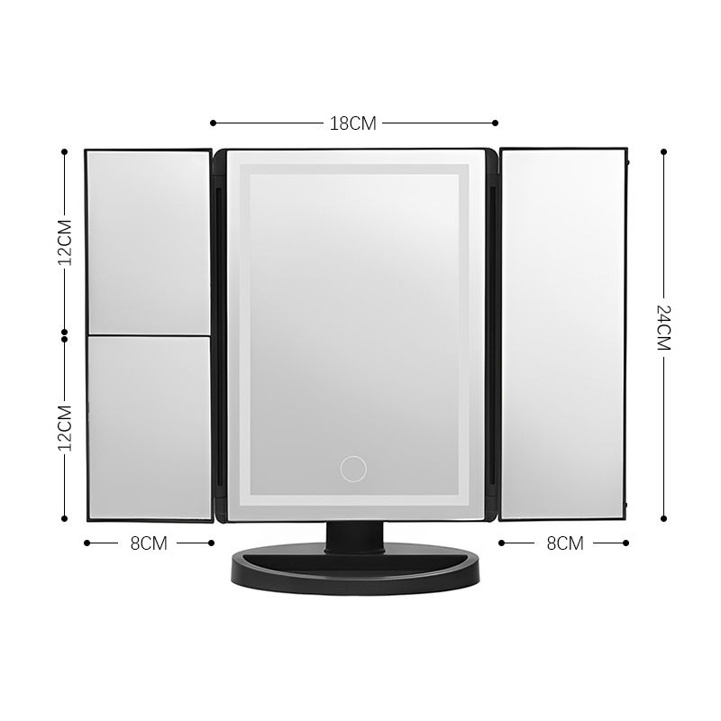 Buy LUMIRO LightUp Vanity Makeup Mirror with 22 LED Lights Black at