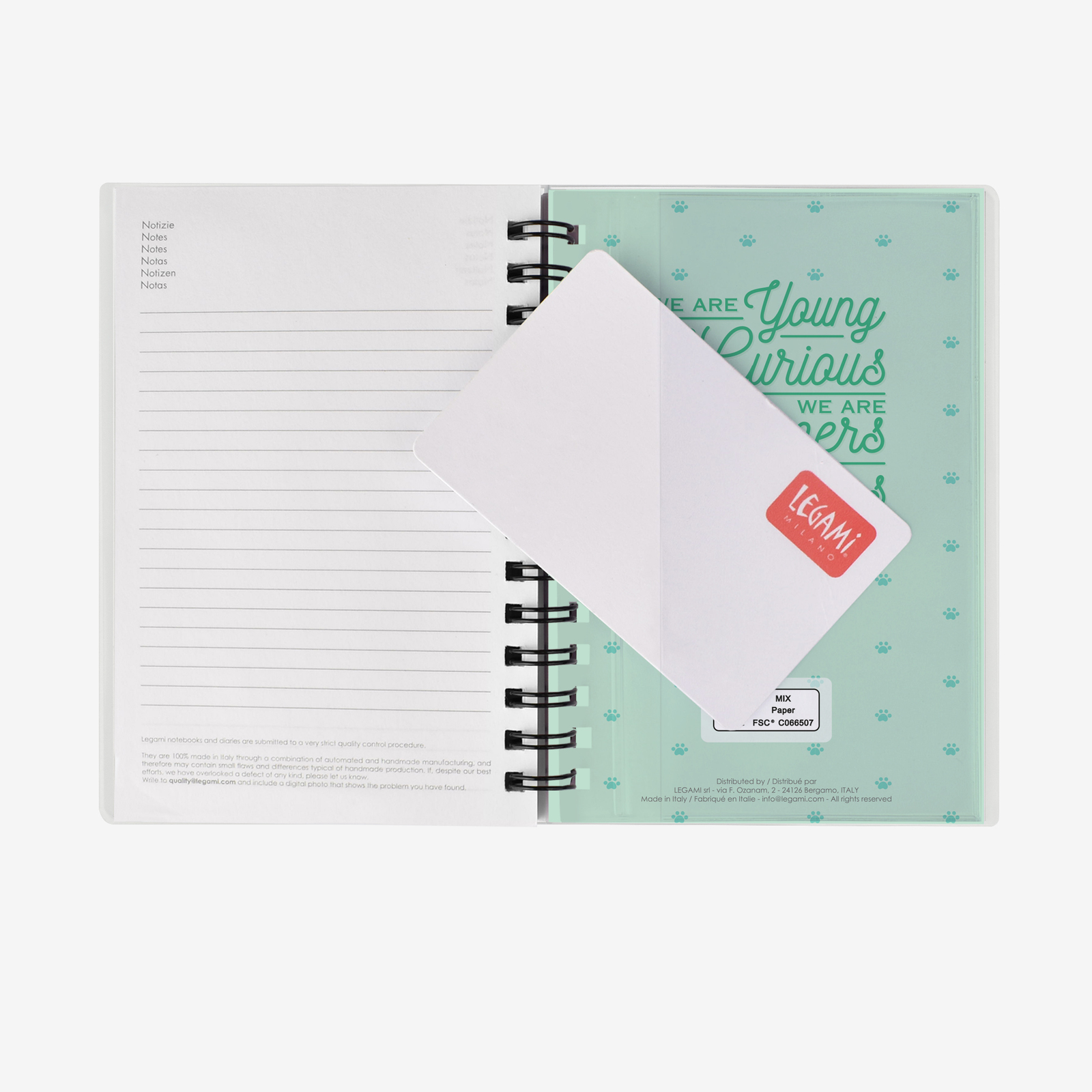 Legami: Small Weekly 12 Month 2020 Diary Spiral Bound - Cats image