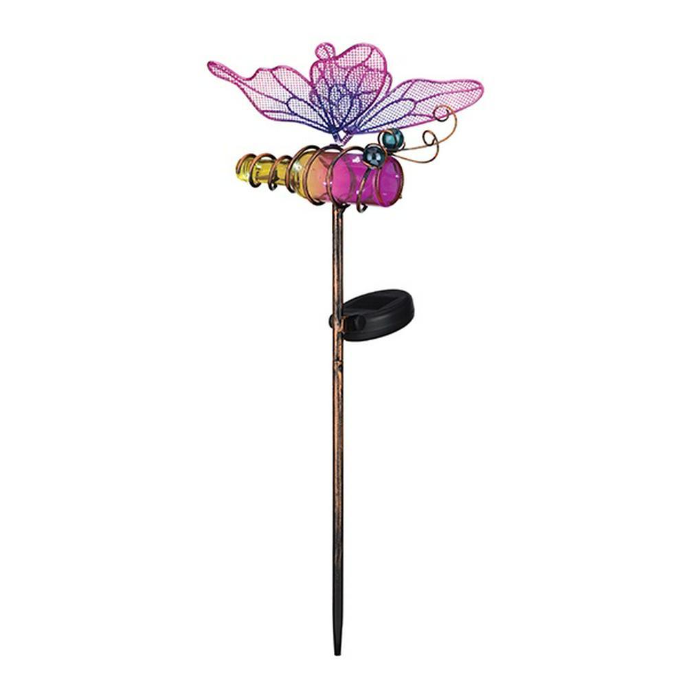 Regal: Mini Solar Butterfly Stake - Pink image