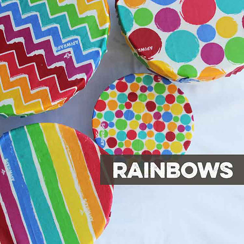 Apiwraps Starter Set - Beeswax Food Wraps (Rainbows)