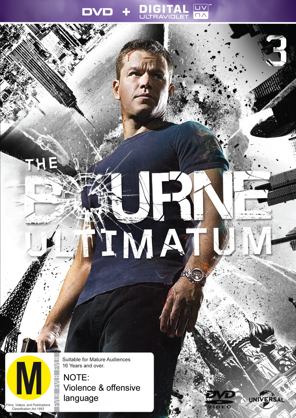 The Bourne Ultimatum on DVD, UV image