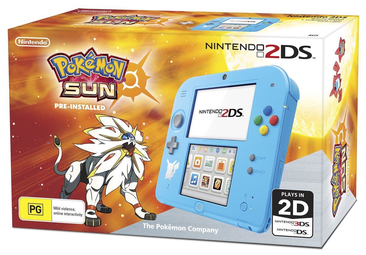 Nintendo 2DS with Pokemon Sun