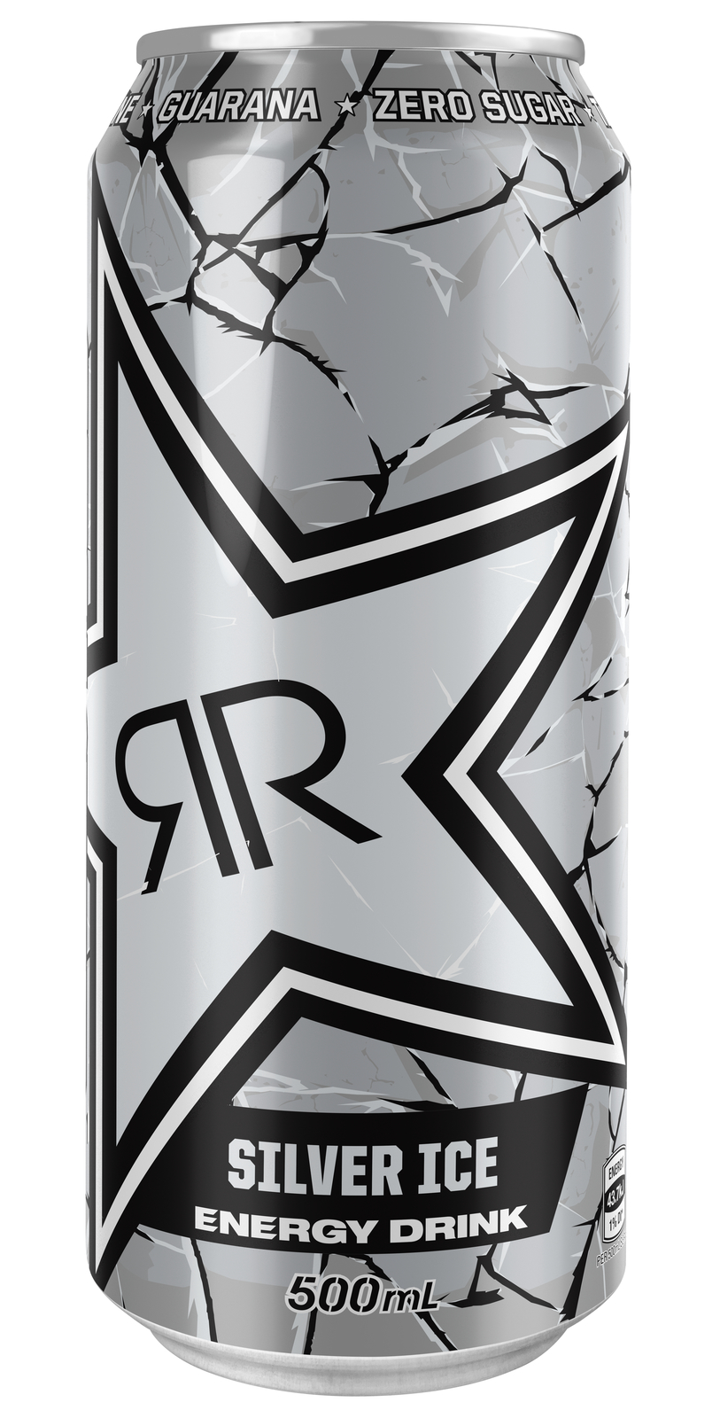 Rockstar Silver Ice Energy Drink 500ml (12 Pack) image
