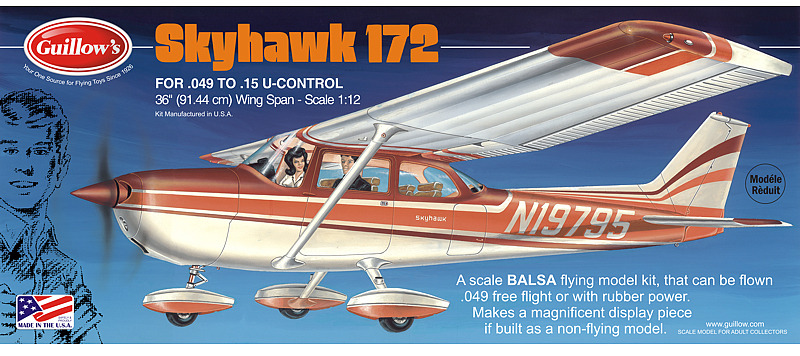 Cessna Skyhawk 172 1:12 Balsa Model Kit image