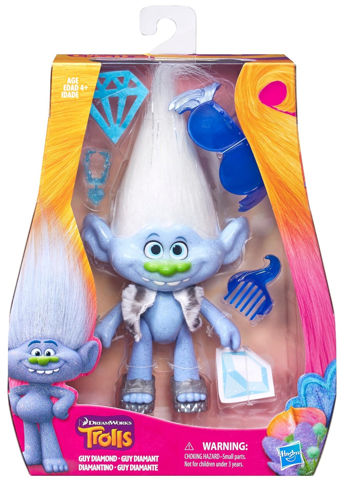 DreamWorks Trolls: Guy Diamond - 9" Doll image