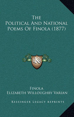 The Political and National Poems of Finola (1877) by Elizabeth Willoughby Varian image