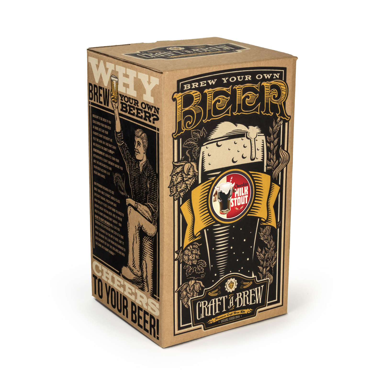 Craft A Brew Brewing Kit Chocolate Milk Stout at Mighty Ape Australia