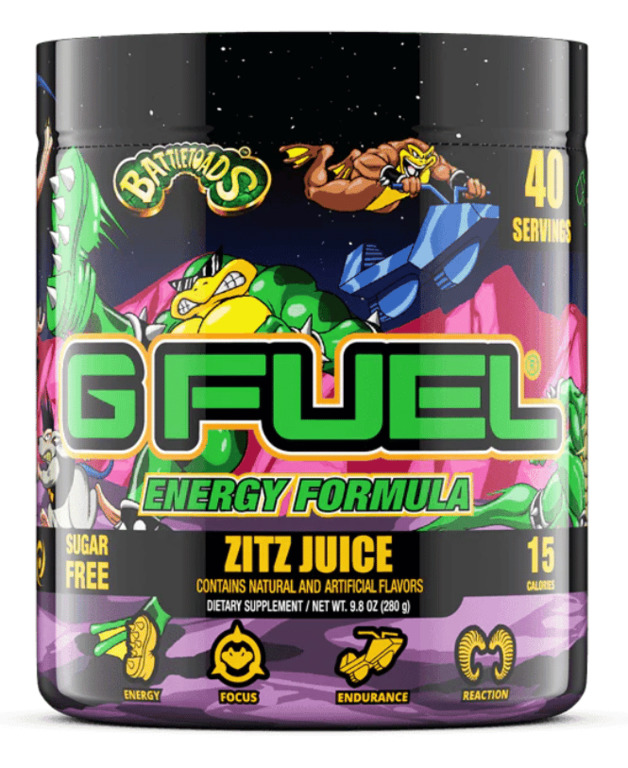Buy G Fuel Energy Formula Battletoads Zitz Juice (40 Servings) at