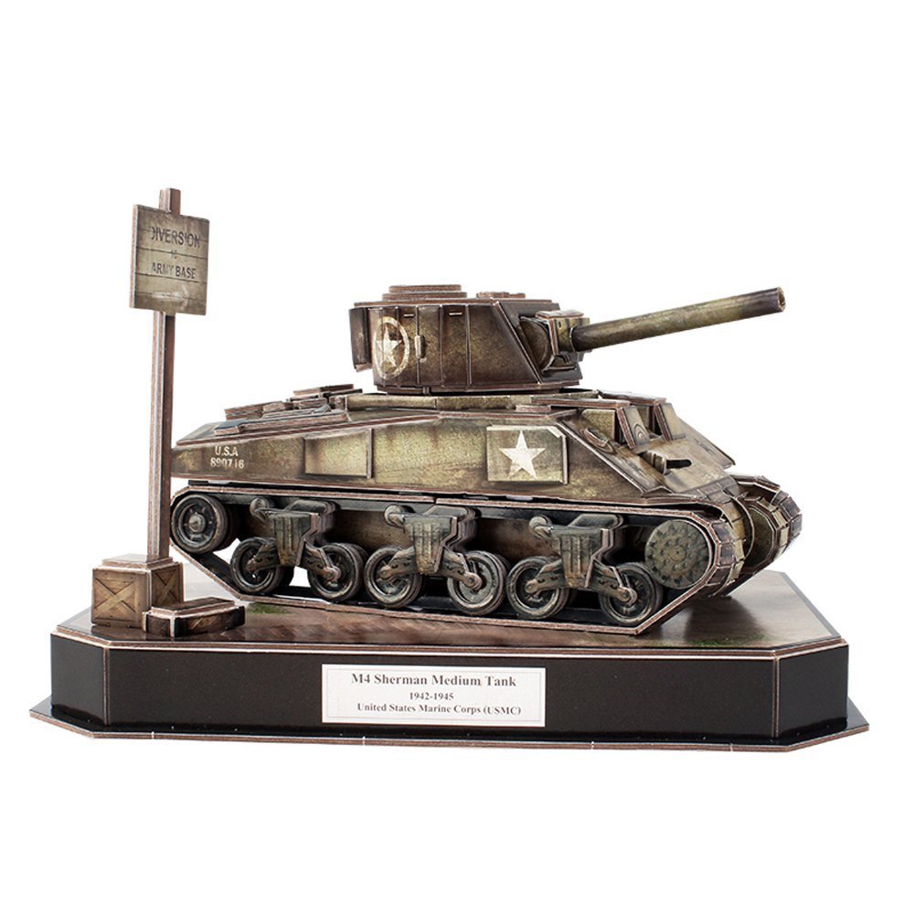 CubicFun: ArmiBuild - US M4A4 Sherman - 263 Piece 3D Puzzle