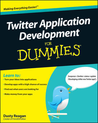 Twitter Application Development For Dummies by Dusty Reagan image