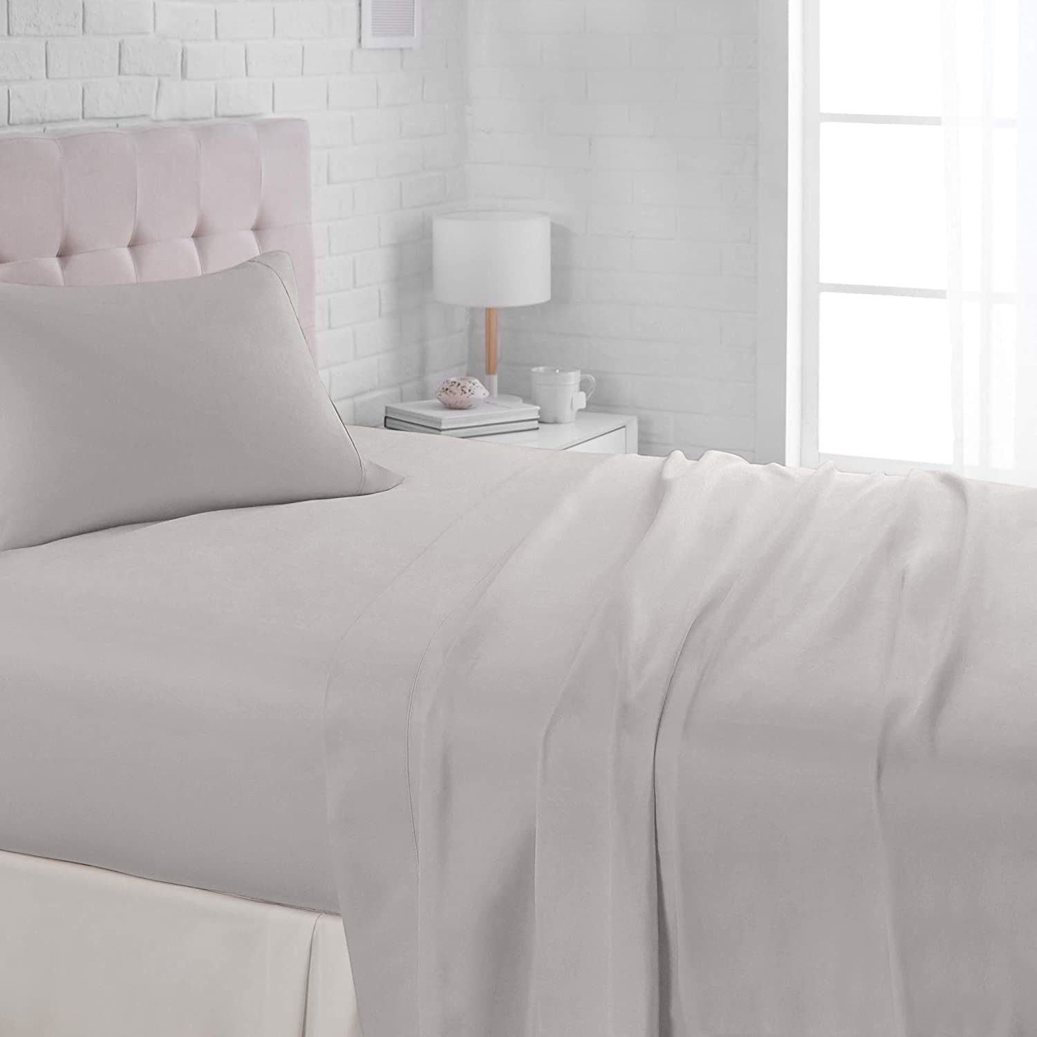 Fraser Country: Premium Microfibre King Single Bed Sheet Set - Grey image