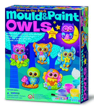 4M: Craft Mould n Paint - Glow Owls image