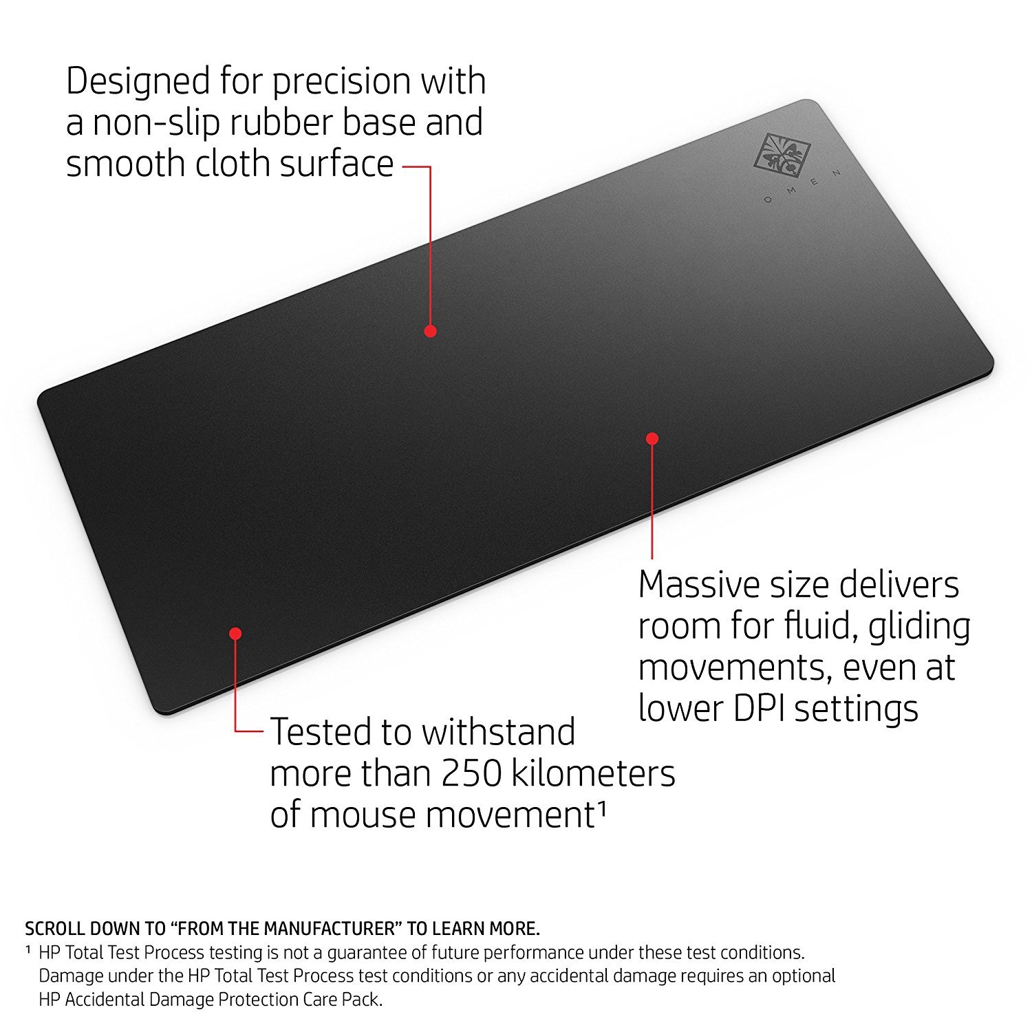OMEN 300 Rectangular Gaming Mouse Pad for PC image