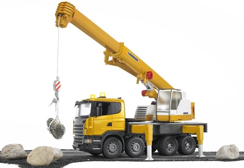 Bruder Scania Liebherr Crane Truck Toy at Mighty Ape NZ