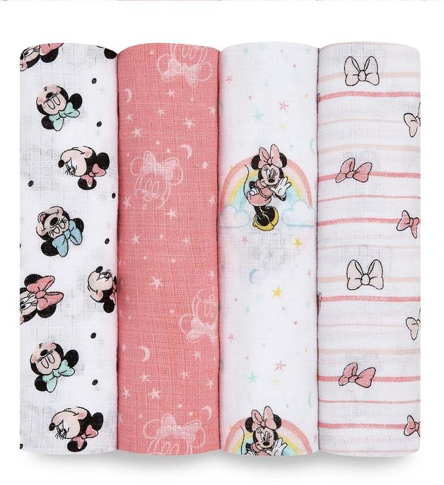 Aden + Anais Minnie Rainbows Disney Baby Swaddleplus - 4 Pack