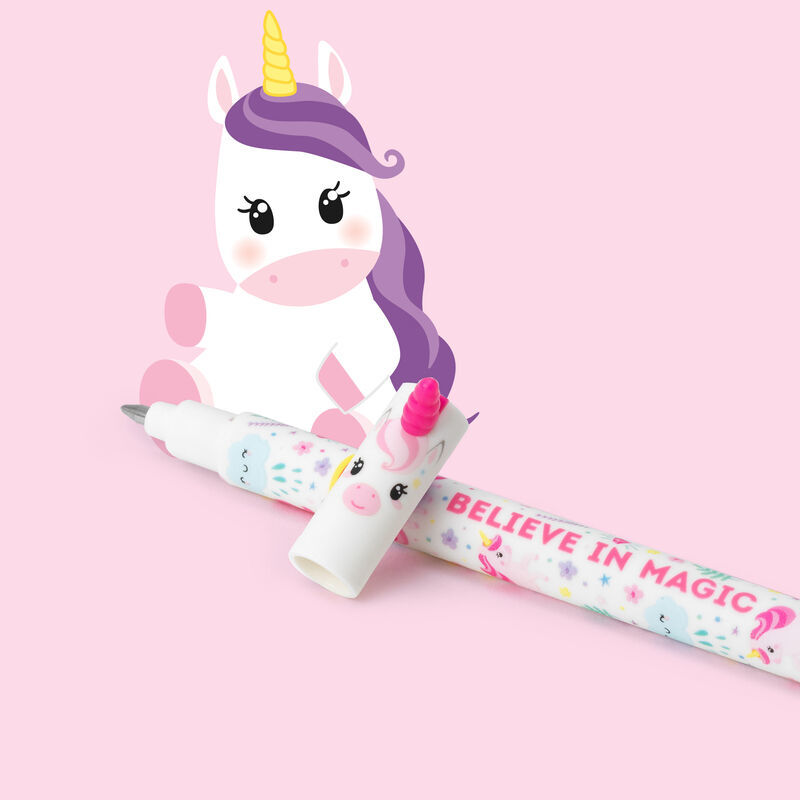 Legami Erasable Pen Unicorn (Pink Ink) Images at Mighty Ape NZ