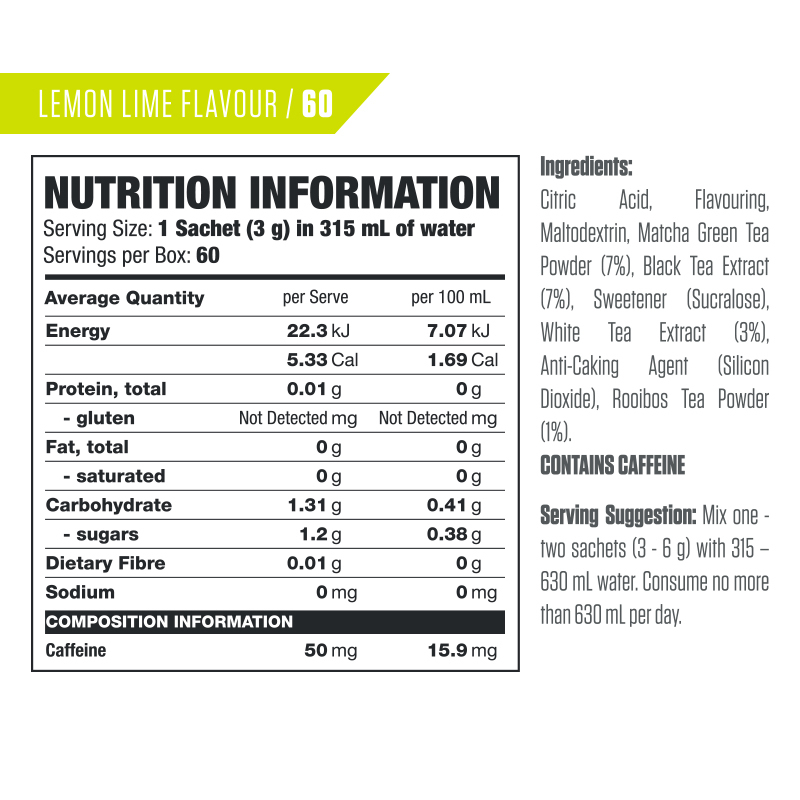 Buy Vusion 100+ Matcha Green Tea Energy Drink Lemon Lime at Mighty Ape NZ