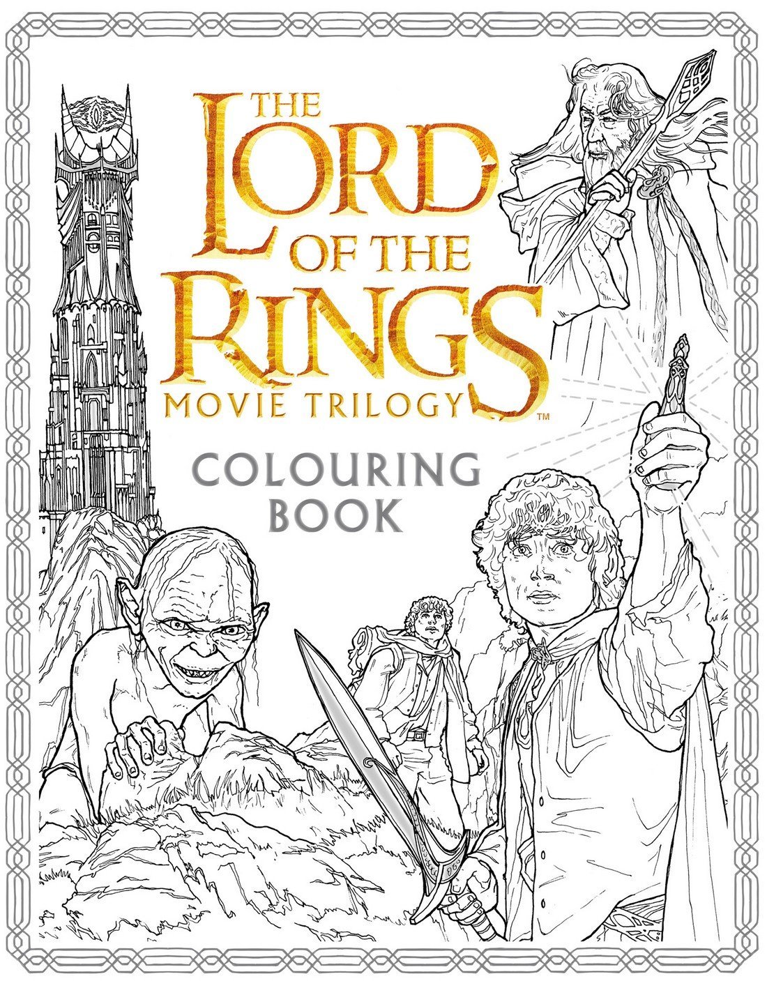 The Lord of the Rings Movie Trilogy Colouring Book | Warner Brothers ...