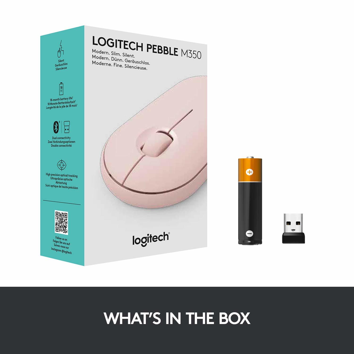 Logitech Pebble Bluetooth & Wireless Mouse Rose image