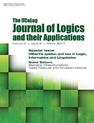 Ifcolog Journal of Logics and their Applications. Hilbert's epsilon and tau in Logic, Informatics and Linguistics image