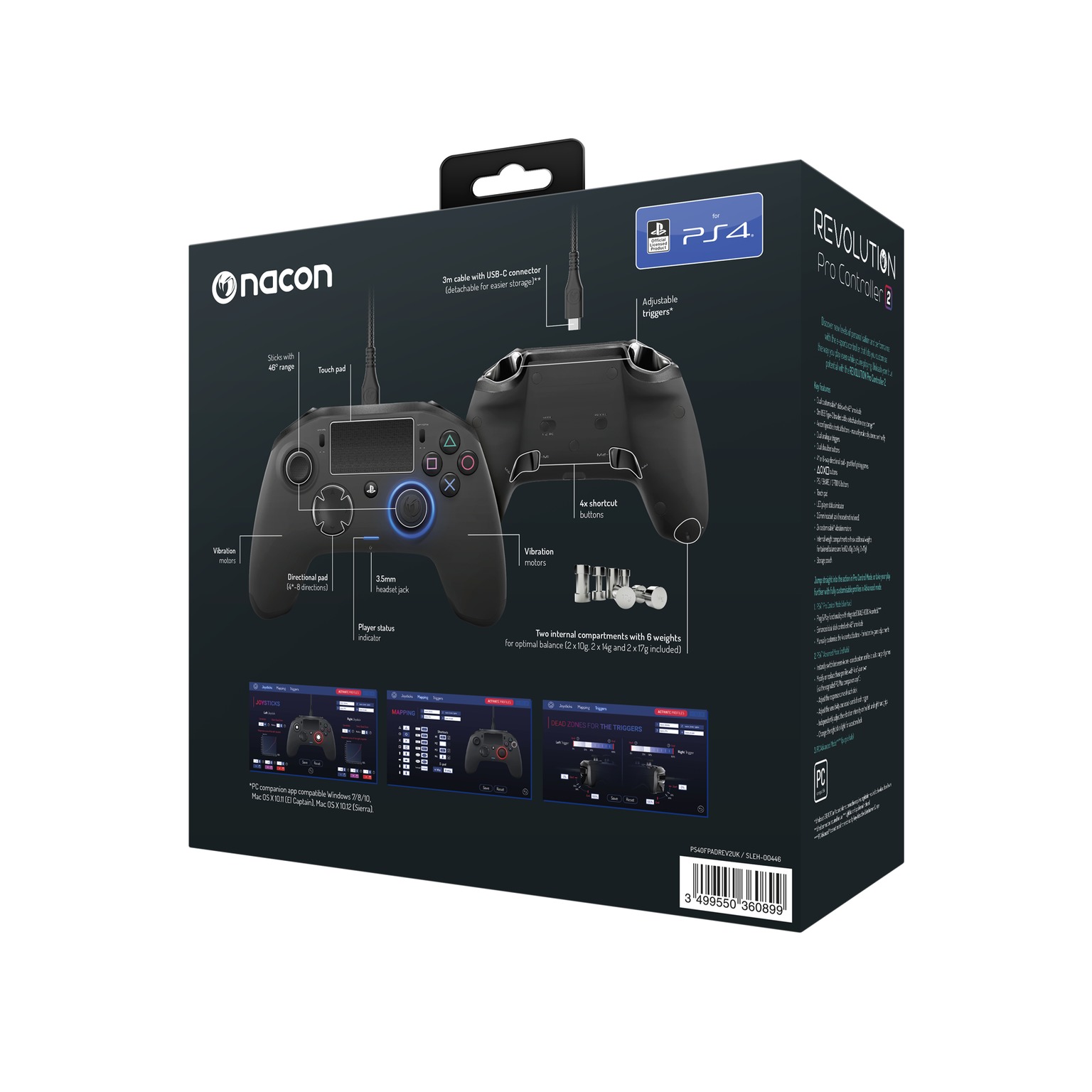 Nacon PS4 Revolution Pro Gaming Controller v2 for PS4 image